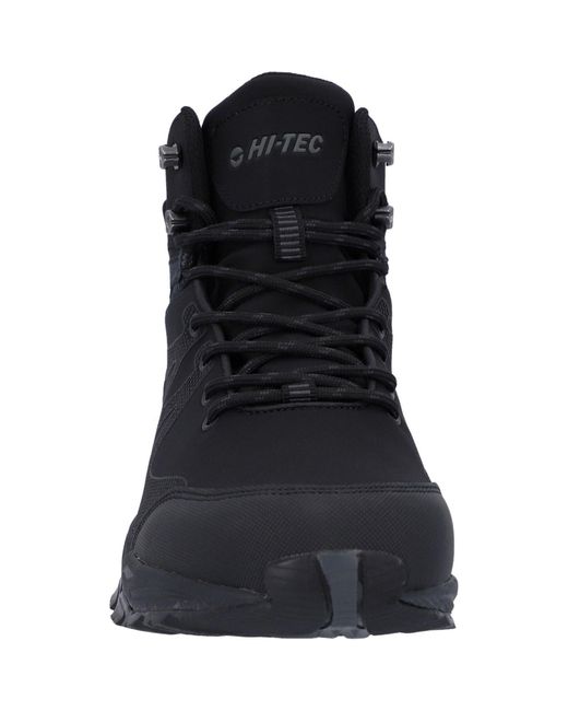 Hi-tec Black Jackdaw Mid Wp Synthetic /Carbon Hiking Boots for men