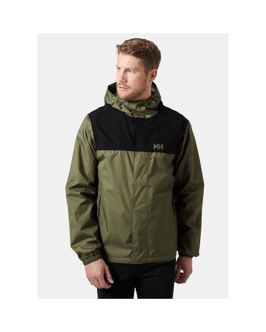 Helly Hansen Sport Green Vancouver Rain Jacket for men