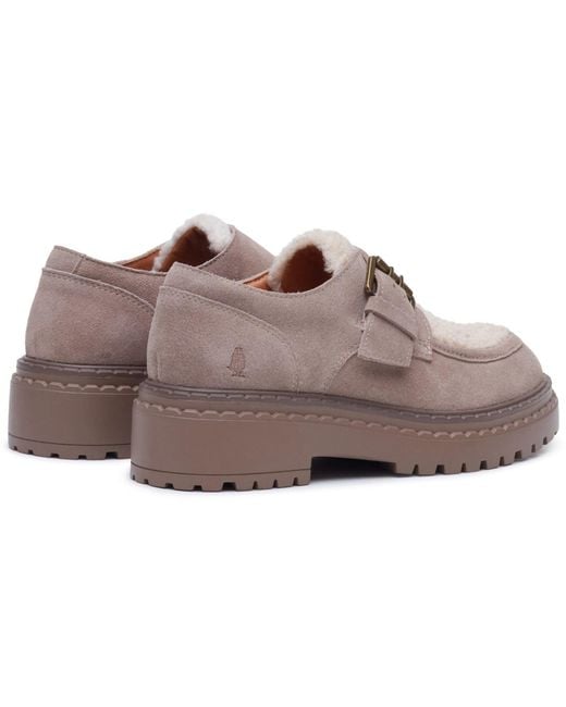 Hush Puppies Gray Orla Monk Leather Taupe Loafers