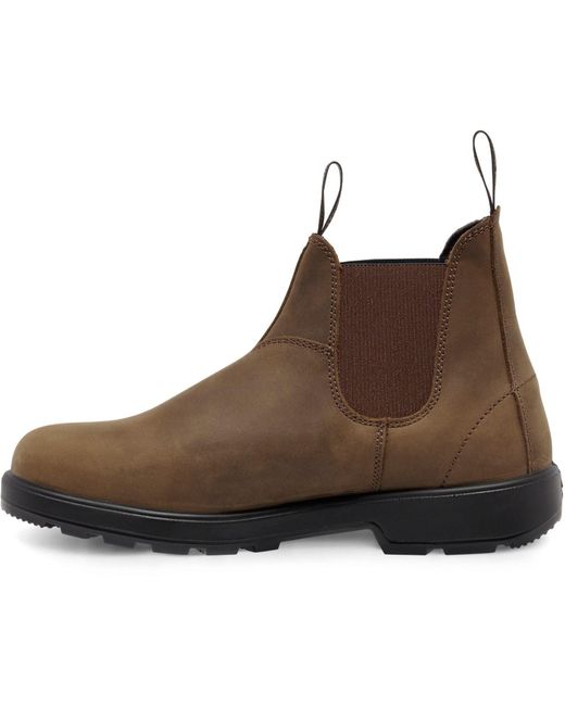 Hard Yakka Brown Brunswick Leather Saddle Nubuck Boots for men