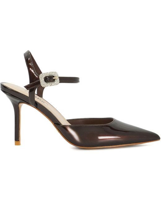Dune Metallic Channel Heels