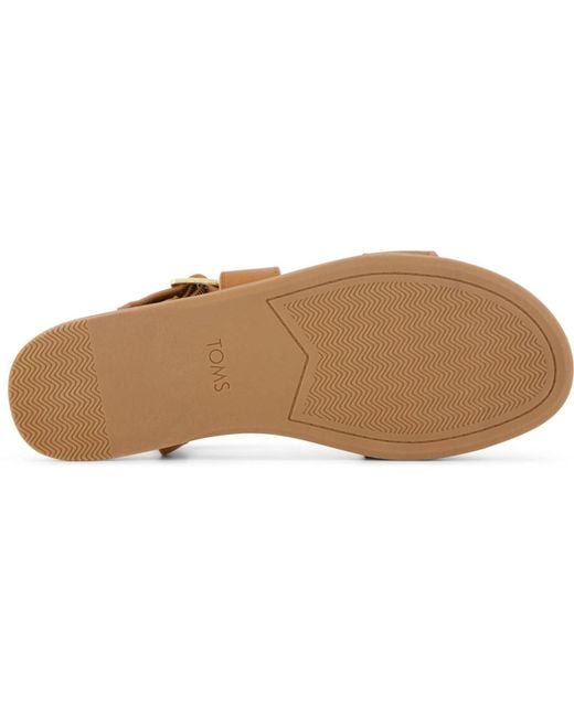 TOMS Brown Mar Leather Sugar Sandals