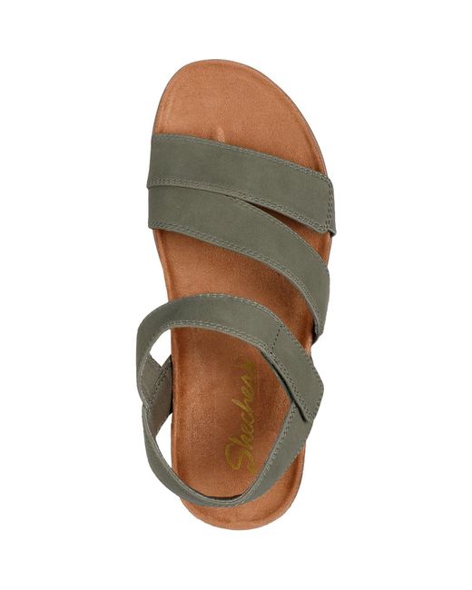 Skechers Brown Lifted Comfort Polyurethane Sandals Pu