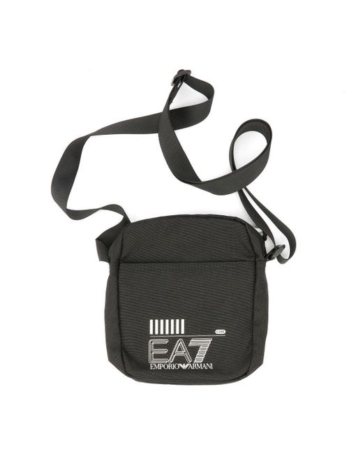 EA7 Black Train Core Small Synthetic Cross Bag for men