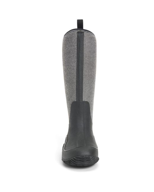 Muck Boot Gray Hale Rubber W/ Fuzzy Herringbone Wellington Boots