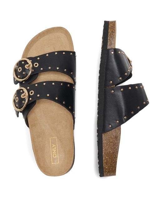 ONLY Black Maxi-15 Synthetic Sandals
