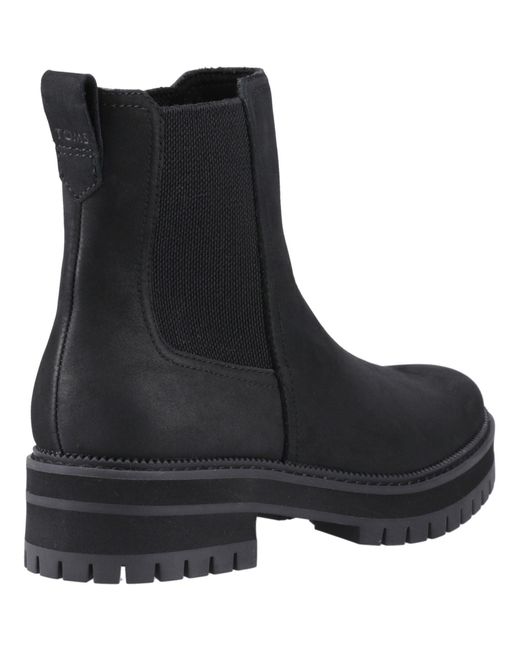 TOMS Black Bennet Leather Boots
