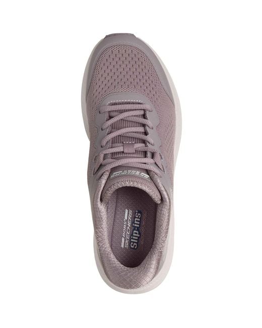 Skechers Gray Bobs Skillz Textile Quail Standard Trainers