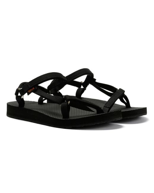Teva Black Original Universal Slim Sandals