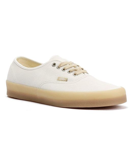 Vans Natural Authentic Crepe Leather Marshmallow Trainers for men