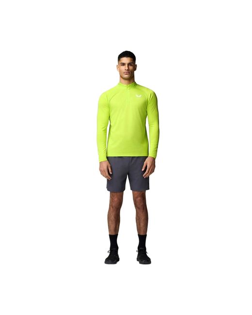 Castore Green Adapt 1/4 Zip Top Polyester for men
