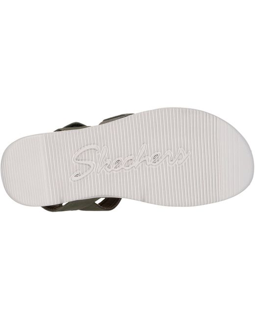 Skechers Brown Lifted Comfort Polyurethane Sandals Pu