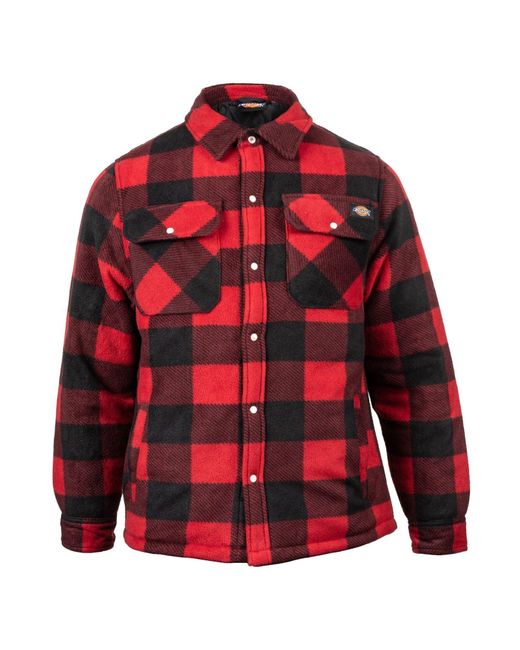 Dickies Red Portland Synthetic Casual Shirt for men