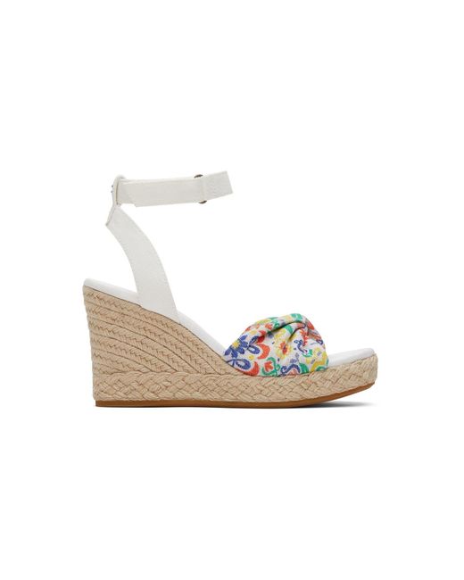 TOMS White Marisela Synthetic Wedges
