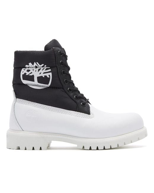 timberland boots black and white