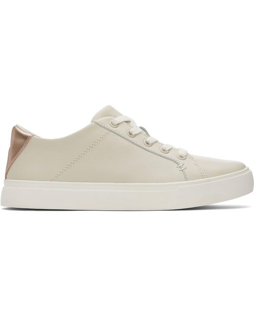 TOMS White Kameron 100% Cow Fog Trainers