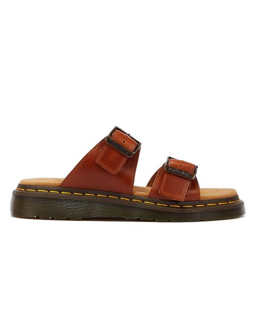 Dr. Martens Brown Josef Analine Oak Slides