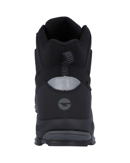 Hi-tec Black Jackdaw Mid Wp Synthetic /Carbon Hiking Boots for men