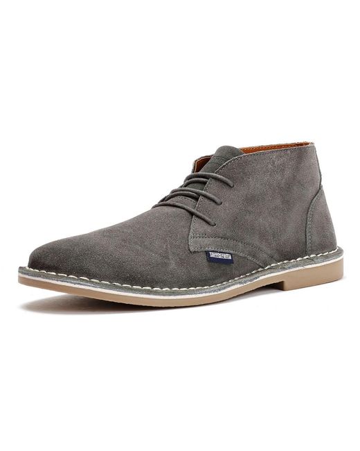 Lambretta Gray Chiswick Suede Boots for men