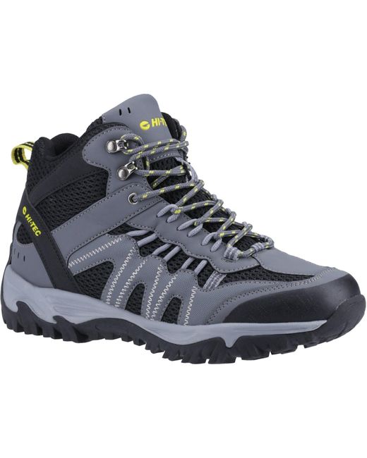 Hi-tec Gray Jaguar Mid Synthetic Graphite//Citron Hiking Boots for men
