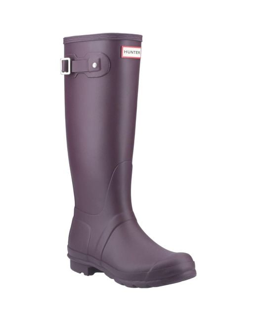 Original Tall Bottes En Caoutchouc Hunter en coloris Purple