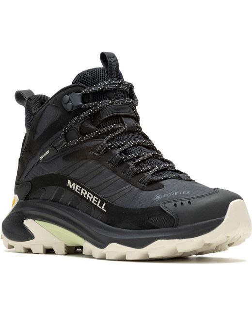 Merrell Black Moab Speed 2 Mid Gore-Tex Hiking Boots
