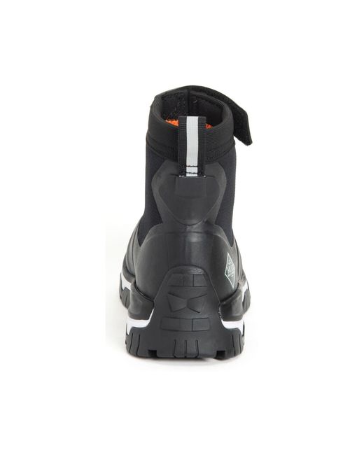 Apex Mid Zip Stivali Di Gomma Neri/Bianchi di Muck Boot in Black