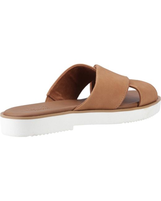 TOMS Brown Mae Crossover Leather Sandals