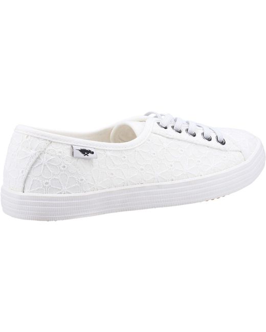 Rocket Dog White Chow Chow Cotton Trainers