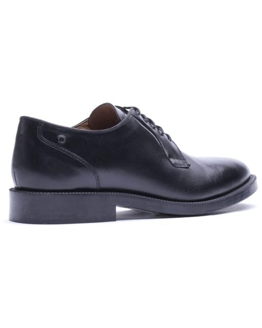 Base London Blue Luca Leather Derby Shoes for men
