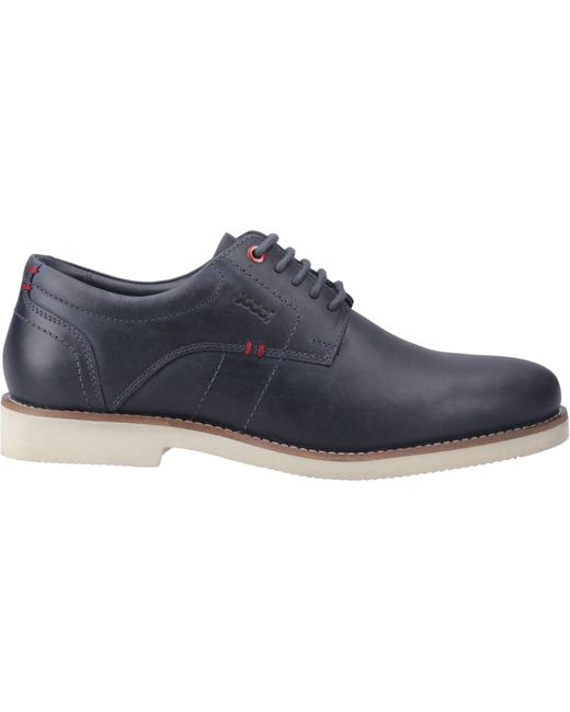 Pod Blue Hampton Leather Lace-Up Shoes for men