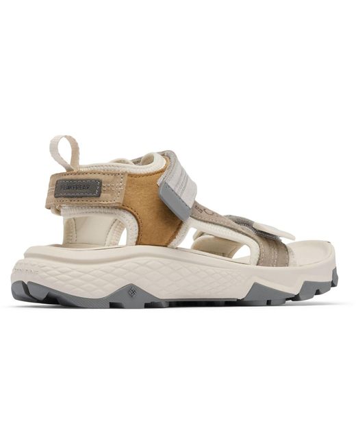 Columbia Gray Peakfreak Rush Leather Dark Stone/Quarry Sandals
