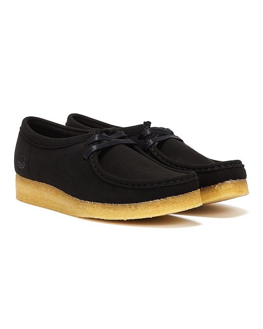 Clarks Synthetic Wallabee Vegan Shoes in Black Lyst UK