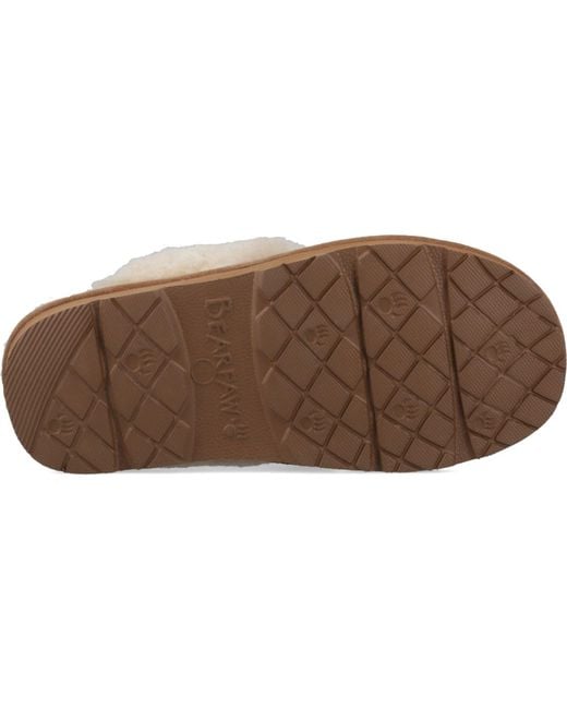 BEARPAW Brown Loki Ii Suede Hickory Slippers