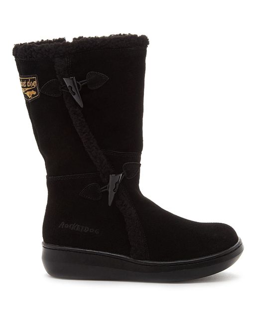 Rocket Dog Black Slope Suede Boots