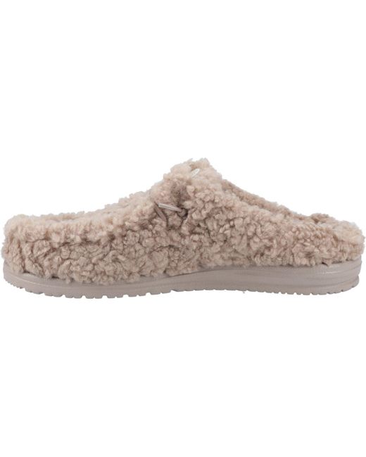 HeyDude Gray Wally Synthetic Timber Wolf Mules for men