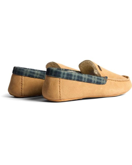 Hunter Yellow Moccassin Slipper Suede Biscuit Slippers for men