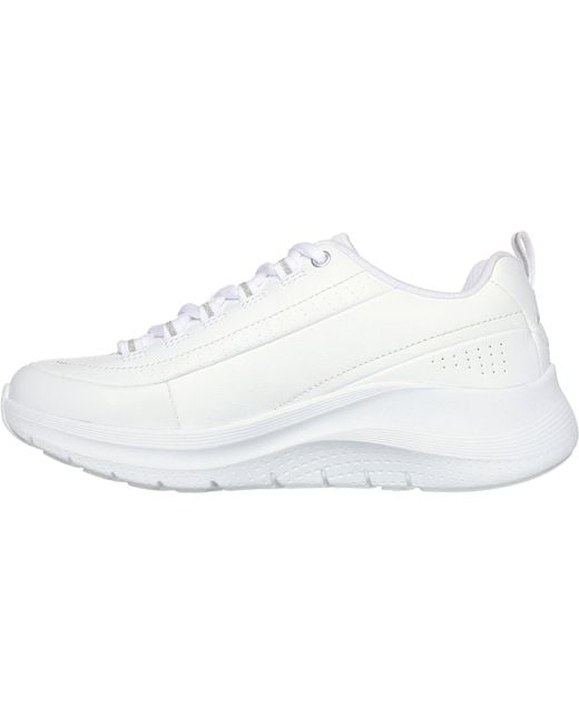 Skechers Arch Fit 2.0 - Star Bound 150061-wsl White/silver Lace Up Shoe