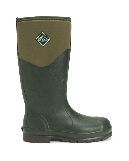 Muck Boot Chore 2K Rubberen Mosgroene Regenlaarzen in het Green