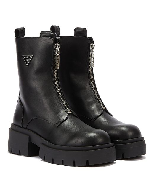 Guess Black Leila Leather Boots
