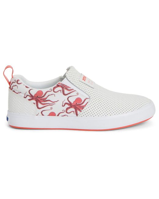 XtraTuf White Sharkbyte Canvas Trainers