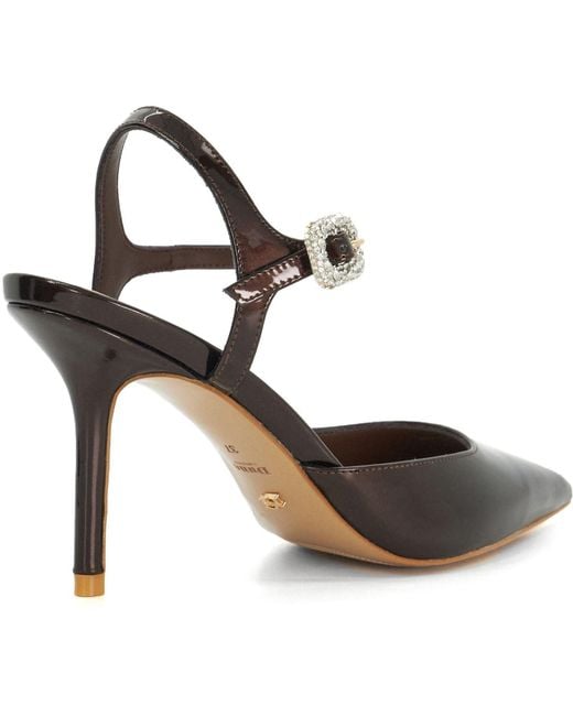 Dune Metallic Channel Heels