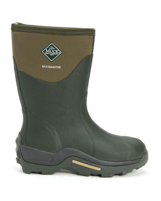Muck Boot Green Muckmaster Mid Synthetic Wellington Boots