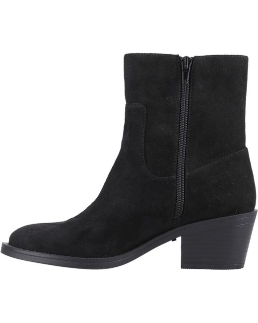 Rocket Dog Black Yankee Faux Suede Heeled Ankle Boots