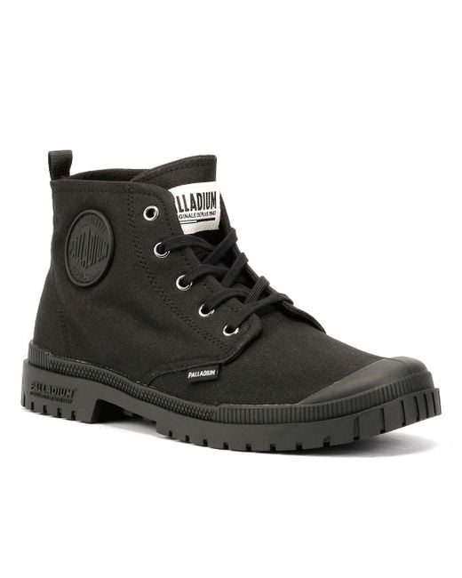 Palladium Black Sp20 Hi Cvs Canvas Boots