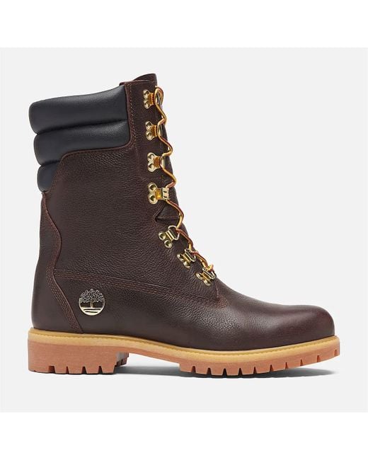 Timberland Brown Premium Espresso Tall Leather Dark/ Boots for men