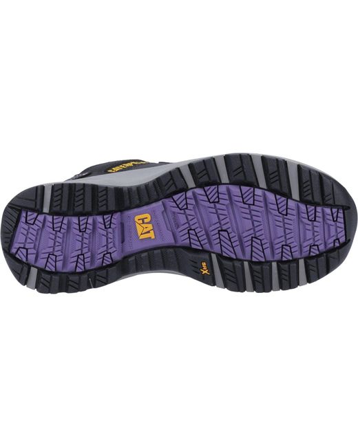 CAT Safety Blue Caterpillar Elmore Pvc/Lilac Safety Trainers