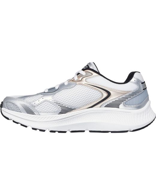 Skechers Gray Go Run Consistent 2.0 Volt Leather Trainers