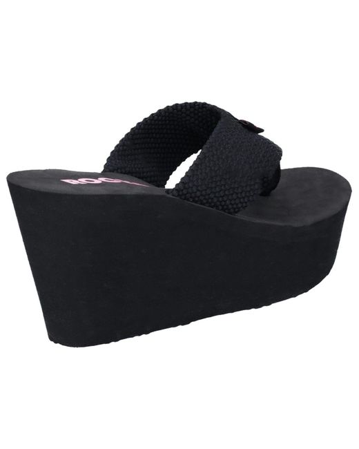 Rocket Dog Black Diver Nylon Wedges