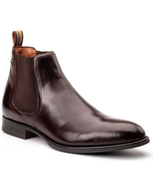 Base London Brown Whittle Leder Stiefel